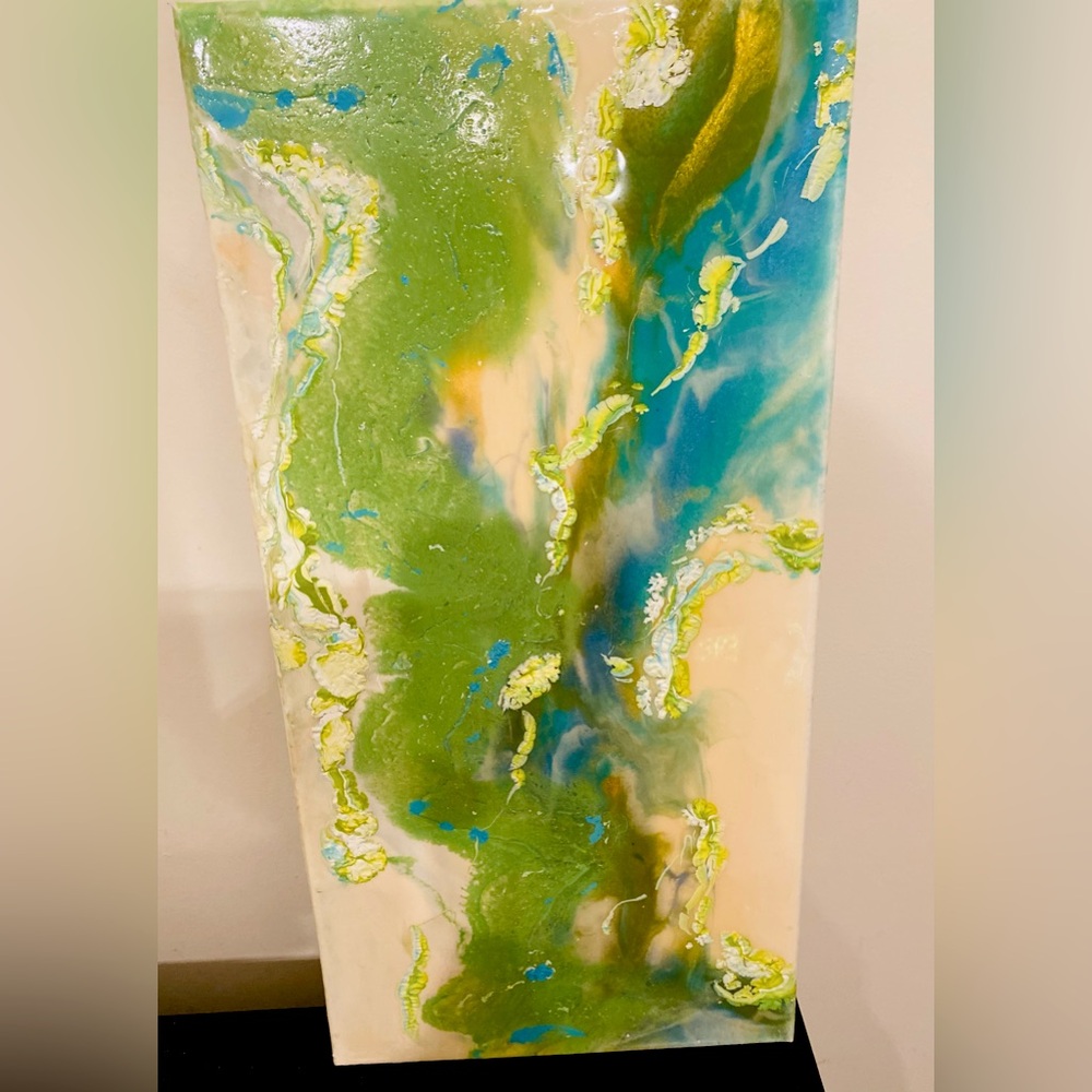Abstract Acrylic Resin Canvas Painting